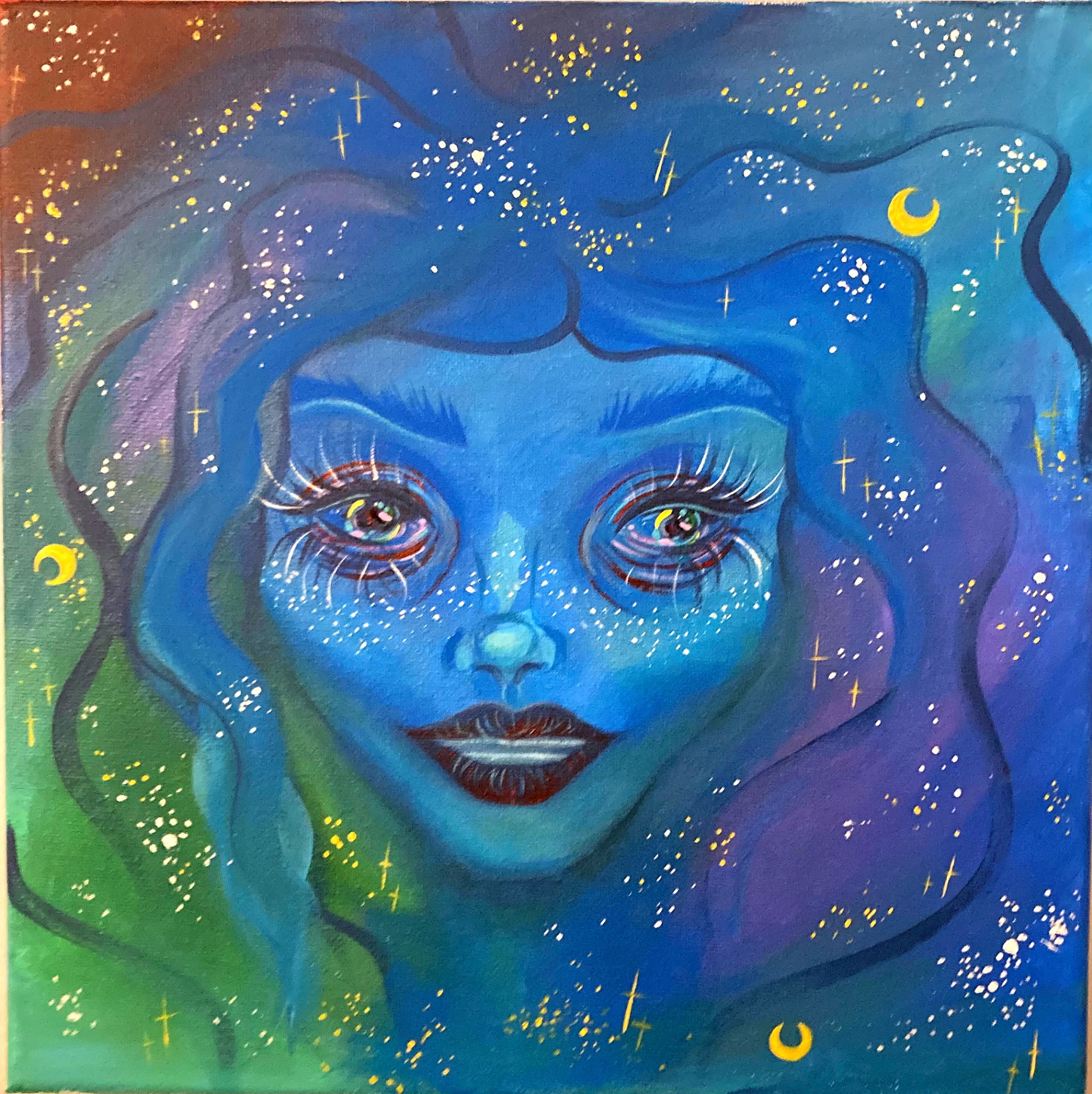 Space Siren — Original painting by Kyro The Art Fairy