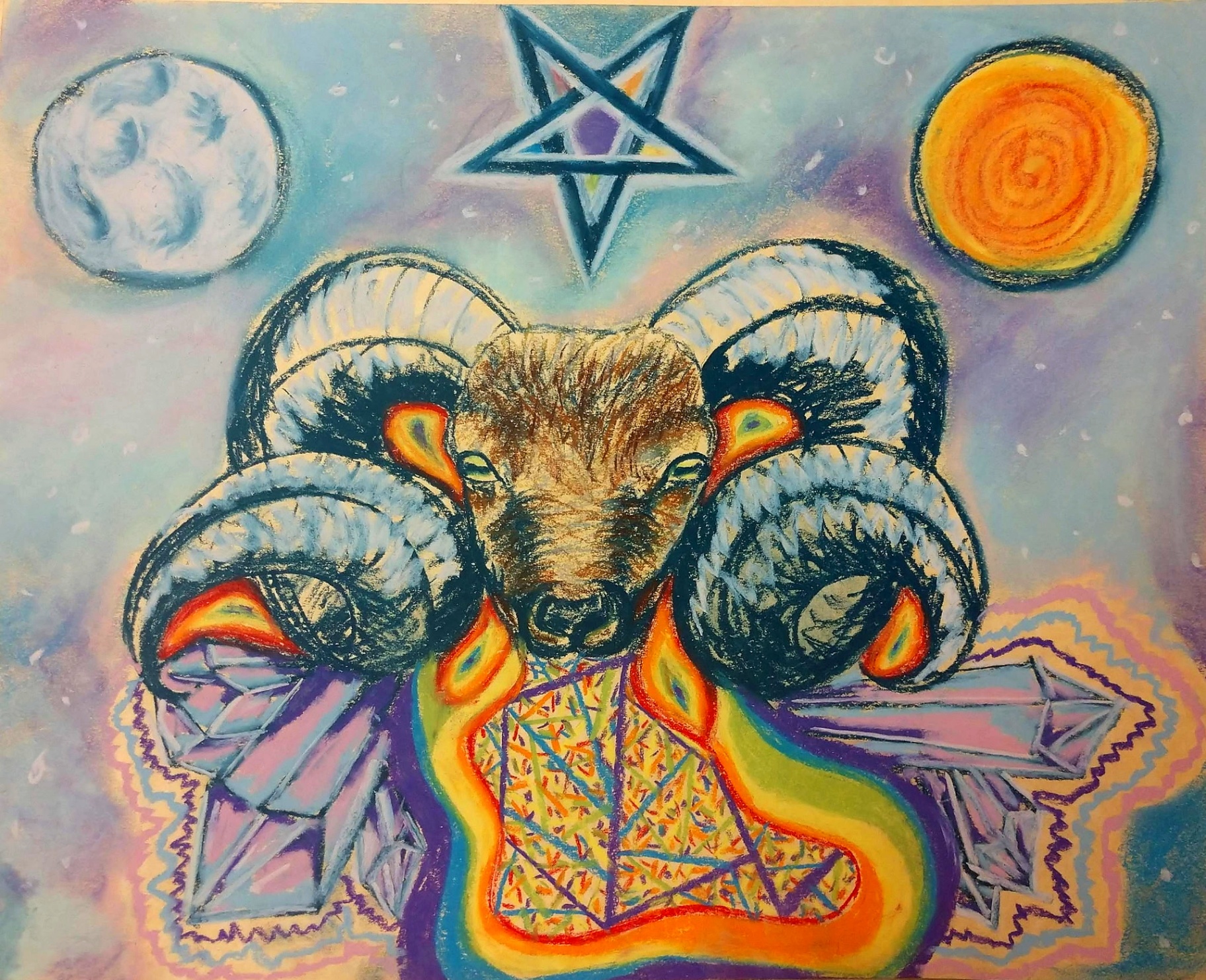 Aries House — Original painting by Kyro The Art Fairy